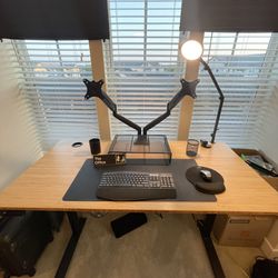 Fully Bamboo Adjustable Desk