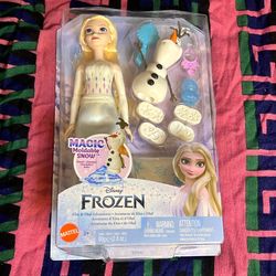Mattel Frozen Disney, Princess Elsa And Olaf Adventures Moldable Snow