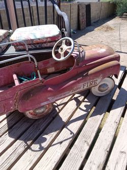 Pedal car fire engine