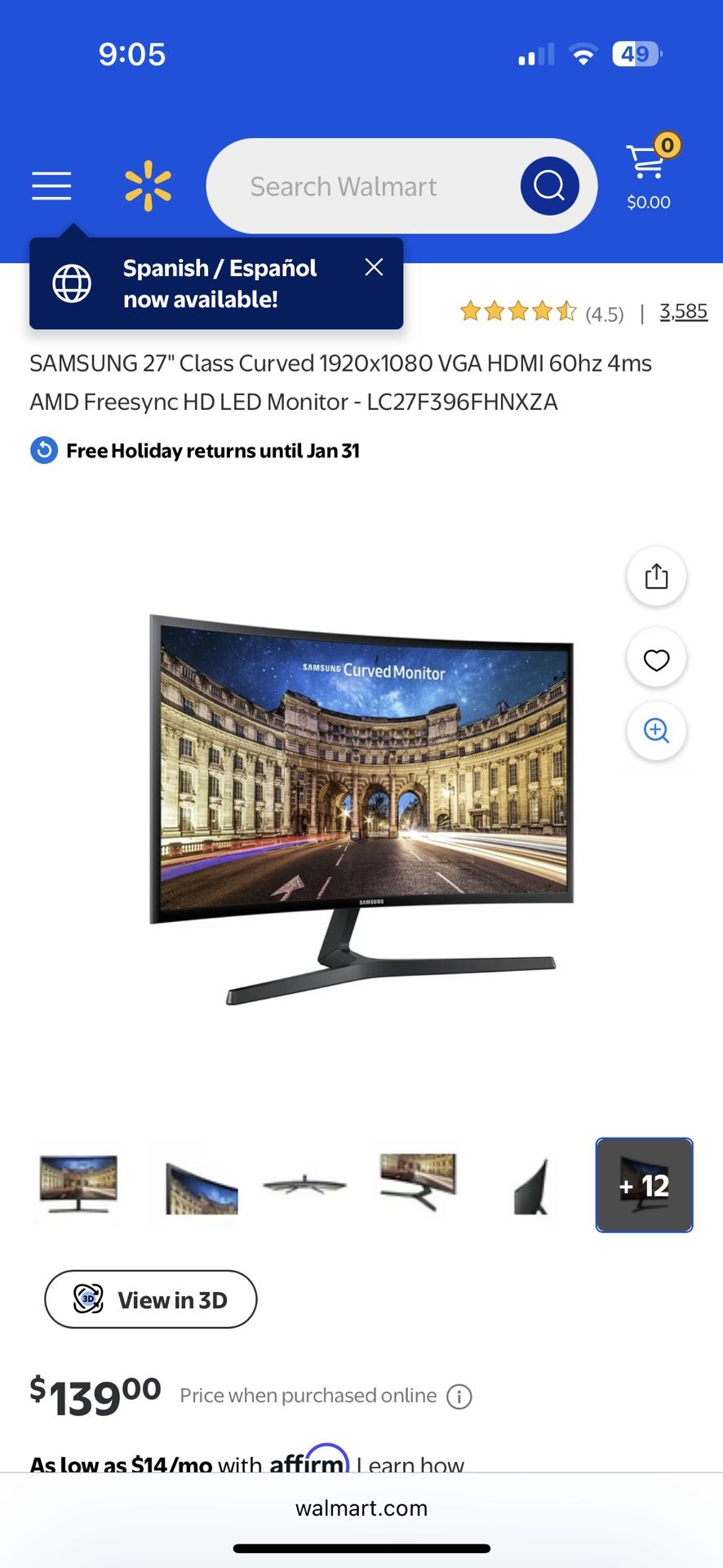 Samsung Curved Monitor