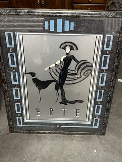 Erté's iconic Art Deco masterpiece, "Symphony in Black". 