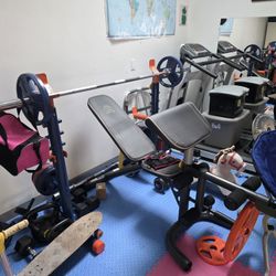 Weight Bench Plus Squat Rack. 