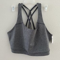 New 2X Old Navy Charcoal Gray Sports Bra 