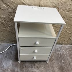 3 Drawer Fabric with Power Outlets and USB Ports - See My Other Items 😄