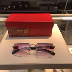 Cartier Rimless Sunglasses 