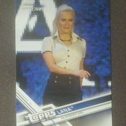 2017 Topps Lana #153 Superstar Smack Down Live The Ravishing Russian Women's Then Now Forever Wrestler Collectible Wrestling Card Professional Pro 