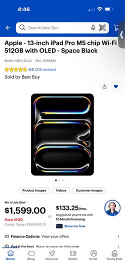 iPad Pro 13”M5 512gb +Magic Keyboard(Apple)