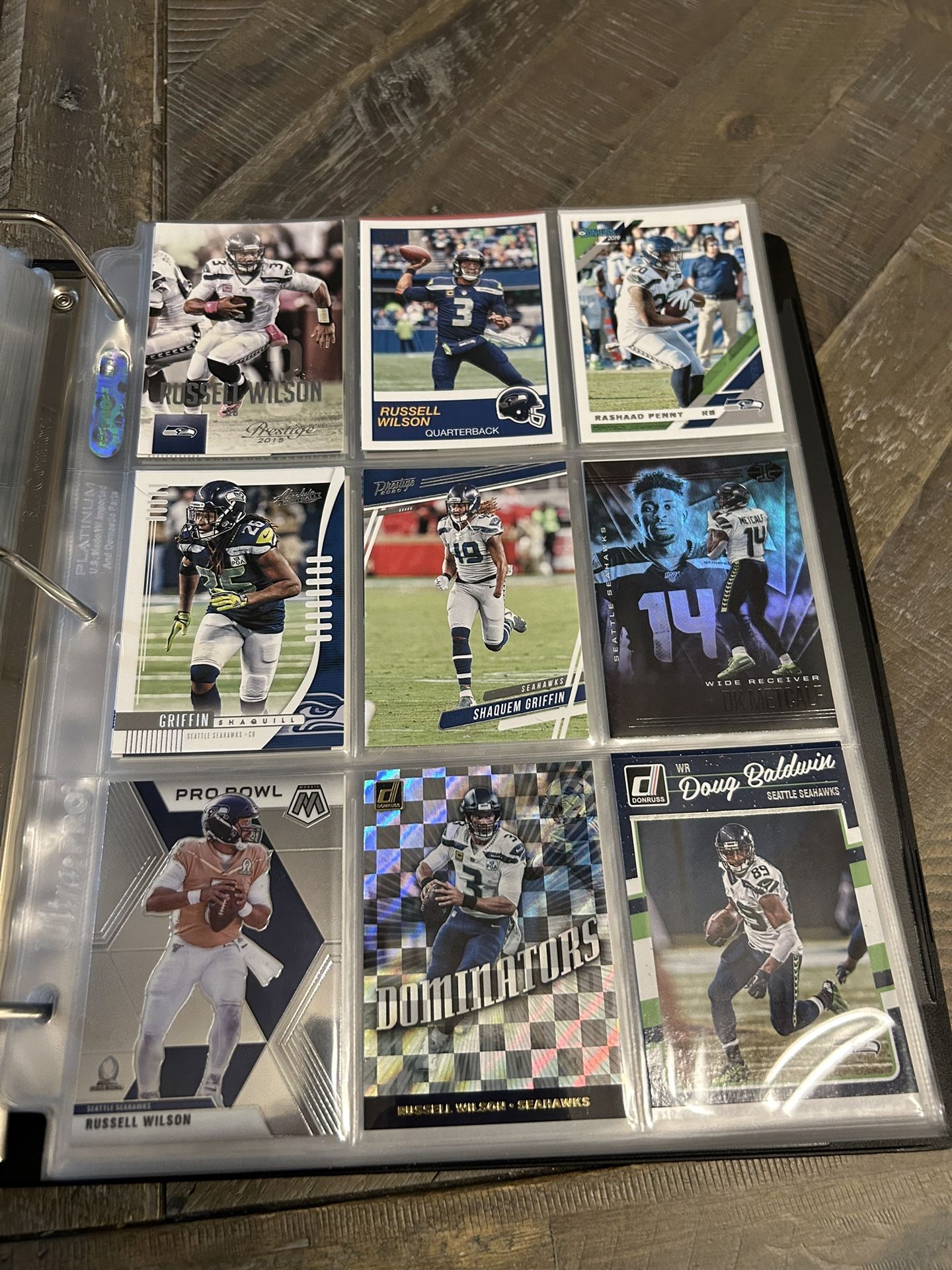 3 Modern Football Cards Binders 