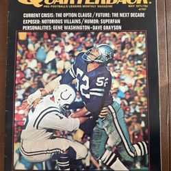 1971 Pro Quarterback Magazine Dallas Cowboys Dave Edwards Super Bowl VS Baltimore Colts
