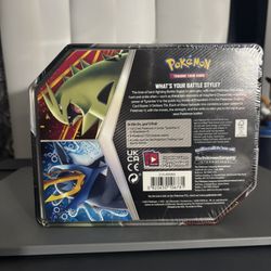 Pokemon TCG V Strikers Tyranitar V Tin Set [5 Booster Packs & Promo Card] 2021