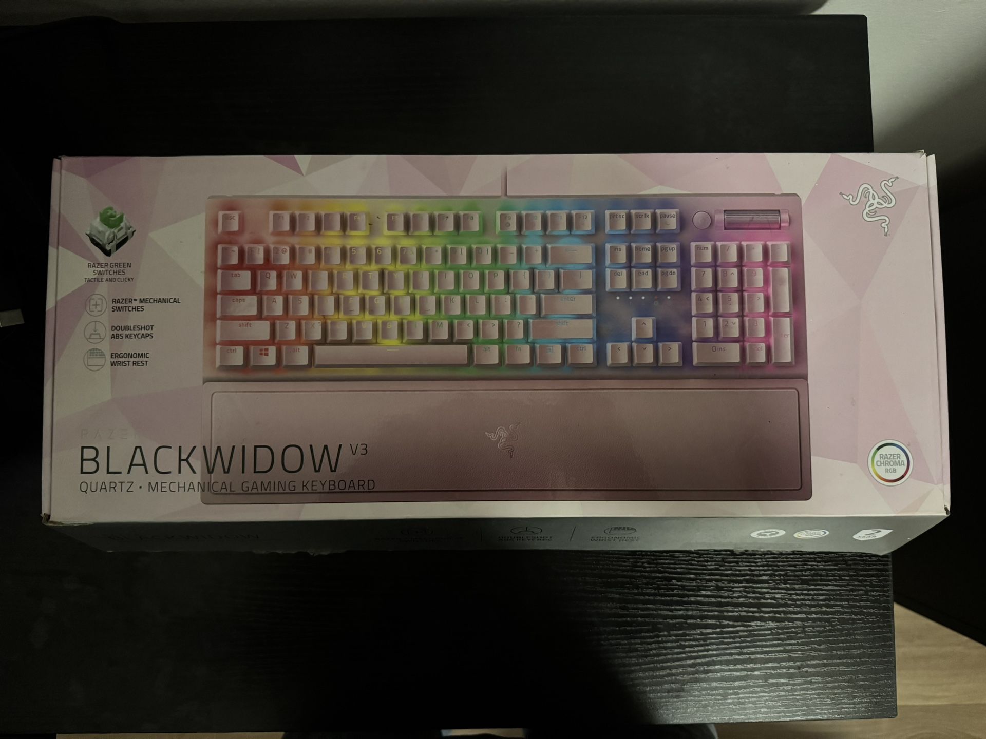 Razer Blackwidow V3 Quartz Gaming Keyboard
