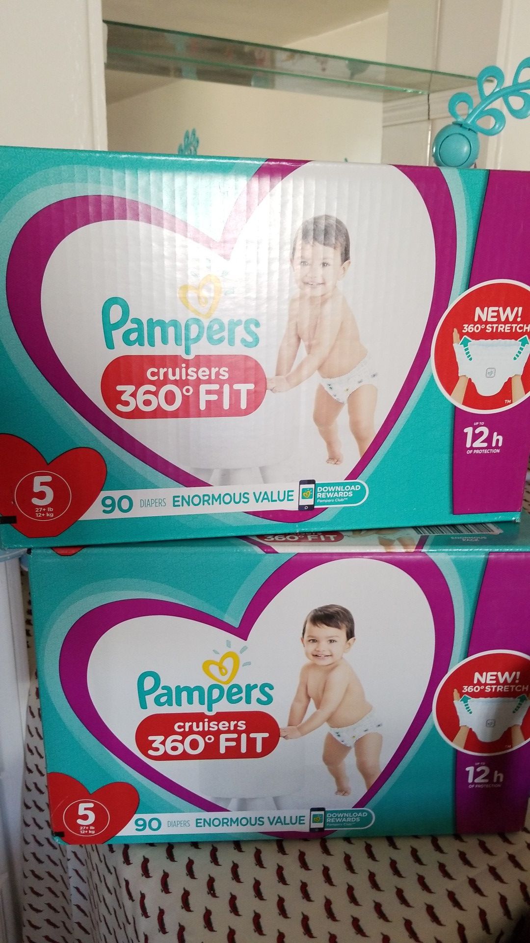 Pamper size 5 diapers