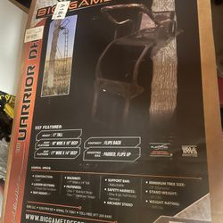 Big Game Warrior Hunting Tree Stand 