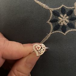 Real 925 Sterling Silver Love ❤️ Heart Ring Size 7
