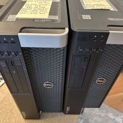 Two Dell Precision 5810 desktop units *32 Gb RAM *SSD + HDD drives *NVidia video card $200 each