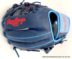 Rawlings Heart of the Hide PRO204-2DCB 11.5" RHT Baseball Glove – Navy/Columbia