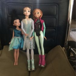 Very Nice Dolls From Frozen As Is