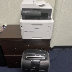 Laser Jet Colored Printer/copier  And Shredder 