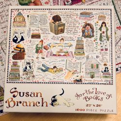 FOR THE LOVE OF BOOKS, Susan Branch Puzzle