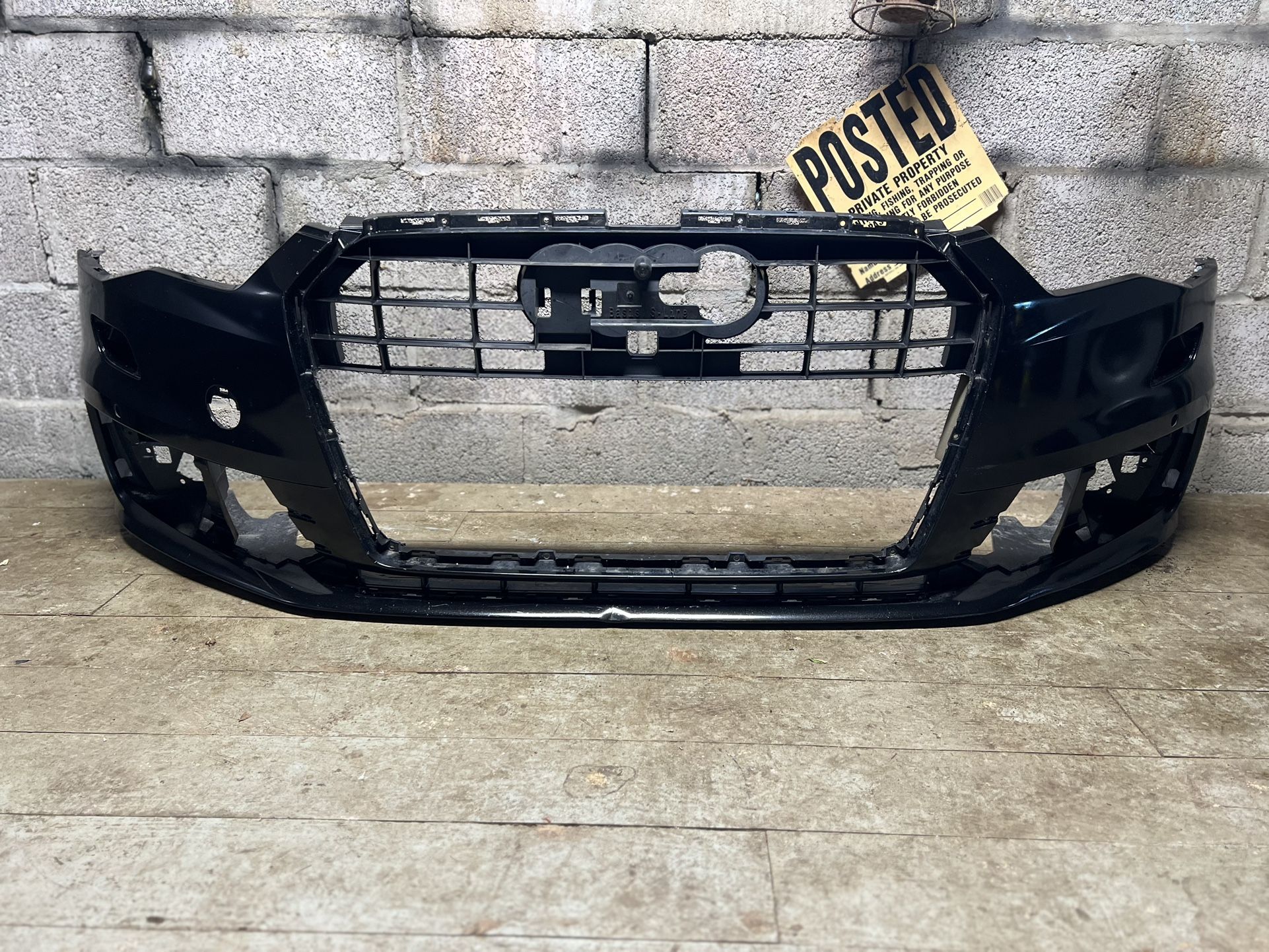 ✅ 👍 2016 2017 2018 AUDI A6 Front Bumper ORIGINAL BLACK
