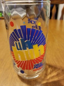 Diet Pepsi collectible glass