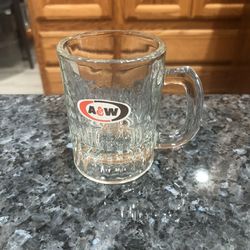Vintage A & W 3oz Root Beer Mug 3.25” Tall Small Glass .  New Never Used .  