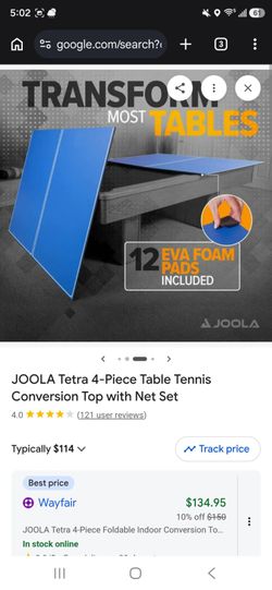 Ping pong pool table topper