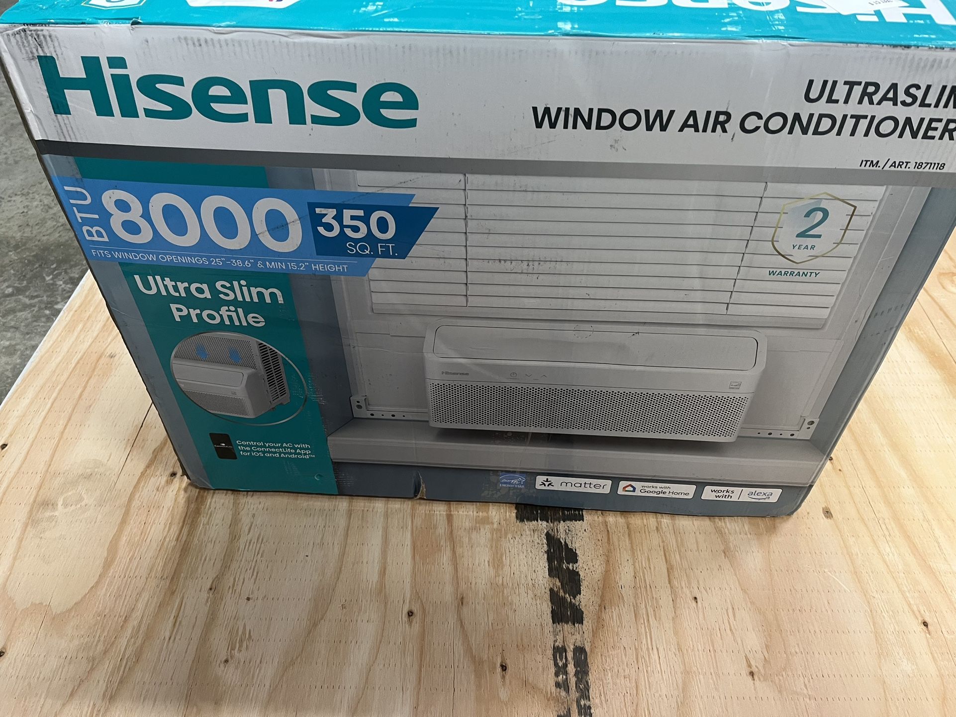 Hisense 8000btu Slim Window Air Conditioner AC