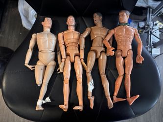 Lot of 8 Posable Male Action Figures