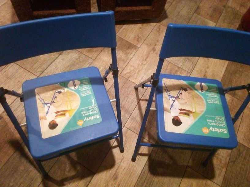 Two New Small Children's Folding Chairs 