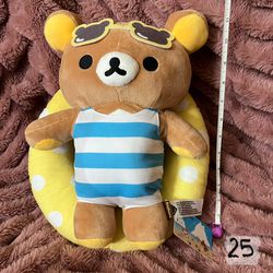 Rilakkuma Bear Japan Plush Stuffed Animal Summer Pool Floatie