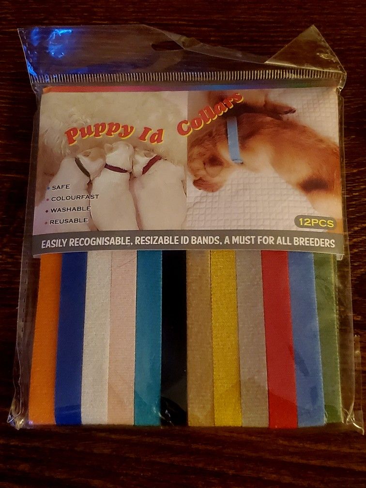 Puppy Whelping ID Collars (Pack Of 12)
