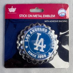 New Los Angeles Dodgers Stick On Emblem W/Adhesive Backing