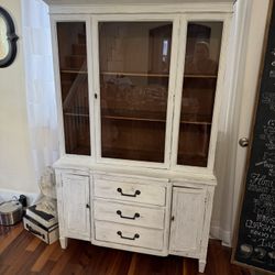 Distressed China cabinet