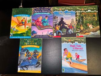 (6) Magic Tree House series written by Mary Pope Osborne