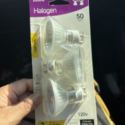 Halogen 50watt Light 3pc