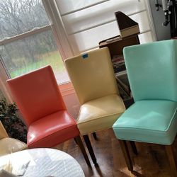 4 Colorful Chairs