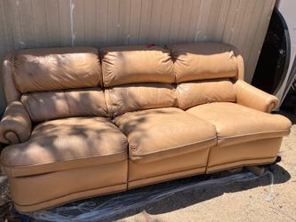FREE Leather reclining couch