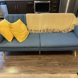 Couch with blanket and pillows (Queen size) - MOVING OUT SALE