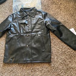 NWT New EA Collection Italy Style Men's Size XL Casual Black   Get exactly what is pictured brand new    not Suede  Faux Leather Jacket.   Not genuine