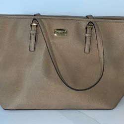 Michael Kors Tote Bag - leather Khaki Color