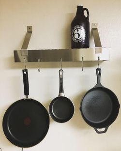 Kitchen pot rack stainless steel