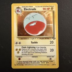 Holo Electrode 2/64 - 1999 Pokemon Jungle Set - Rare Vintage