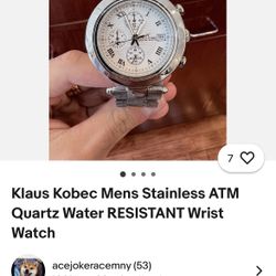 Klaus Kobec Couture Sports Model KKG1913 ATM Quartz Water Resistant Watch