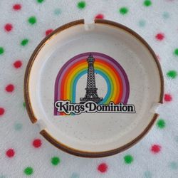 VTG Kings Dominion stoneware ashtray