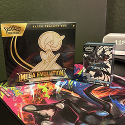 Mega Evolution Gardevoir Elite Trainer Box and Scarlet & Violet Black Bolt Booster Bundle
