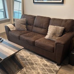Brown sofa 