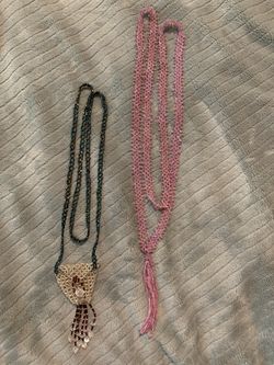 Extra long beaded necklaces