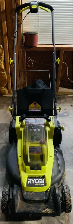 Ryobi ONE+ Lawn Mower - Excellent Condition!HP 18V Brushless 16-inch Cordless - Lawnmower & Bagger Only-Batteries/Charger NOT INCLUDED