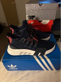 ADIDAS ORIGINALS EQT BASKETBALL ADV "COLLEGIATE NAVY" SHOES size 11 1/2 USED